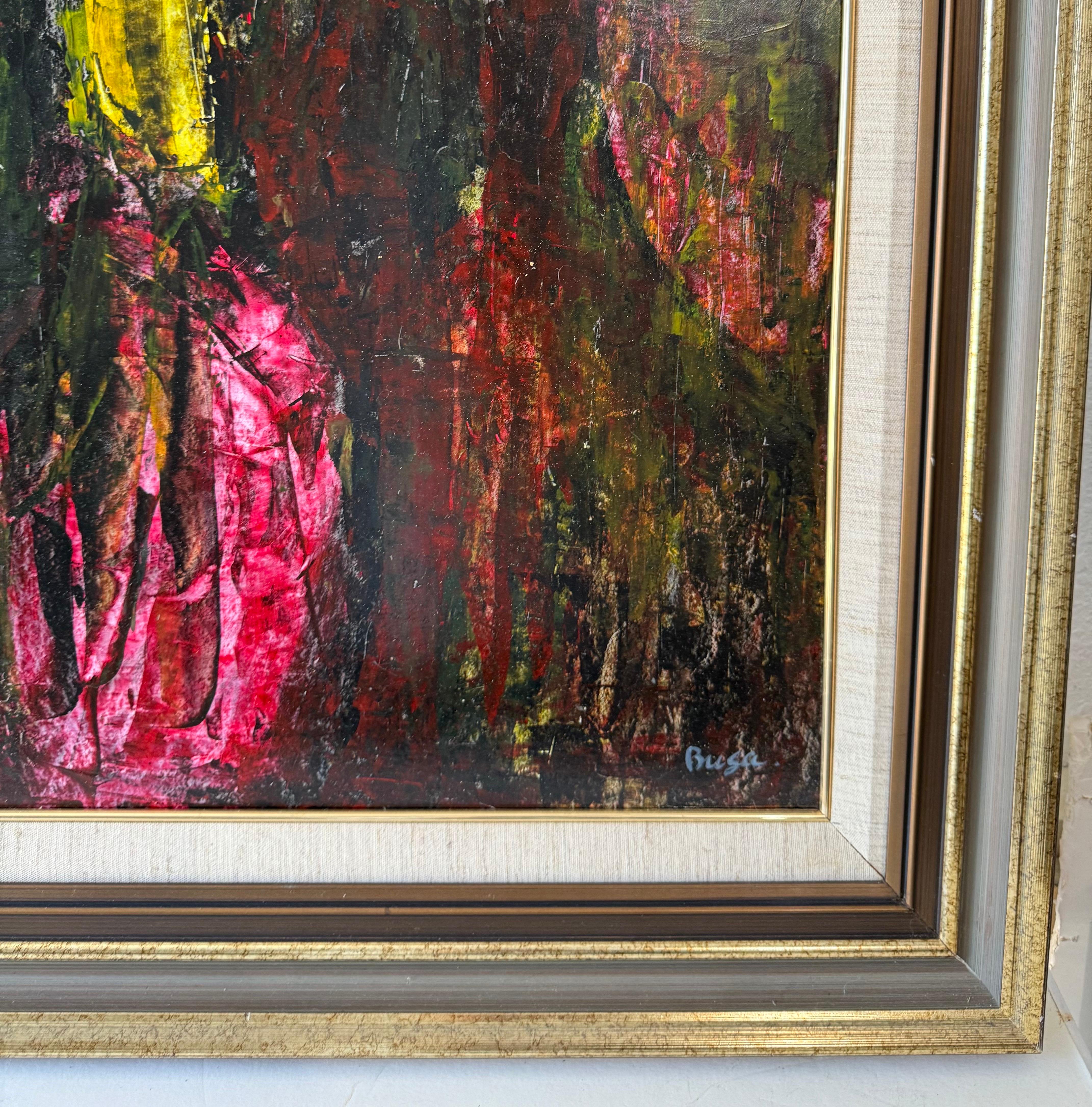 Pittura ad olio espressionista astratta Peter Busa in vendita 8
