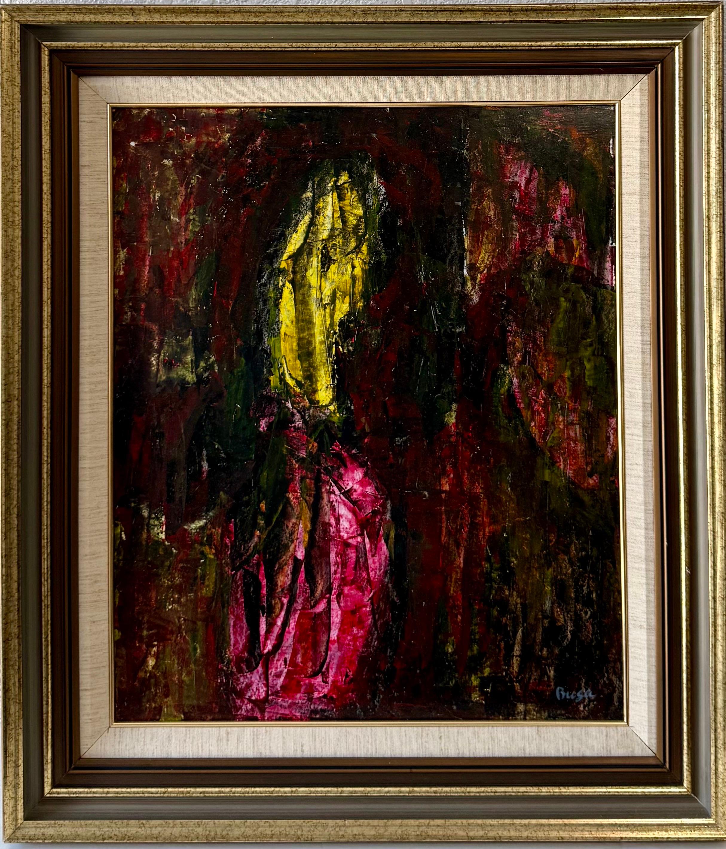
Peter Busa, americano (1914 - 1985) 
Olio su pannello 
Composizione astratta
Firmato a mano in basso a destra. 
Dimensioni: Misura 23-1/4" x 19-1/4". La cornice misura 30-3/4" x 26-1/2".

Peter Busa era un pittore americano, noto come uno degli