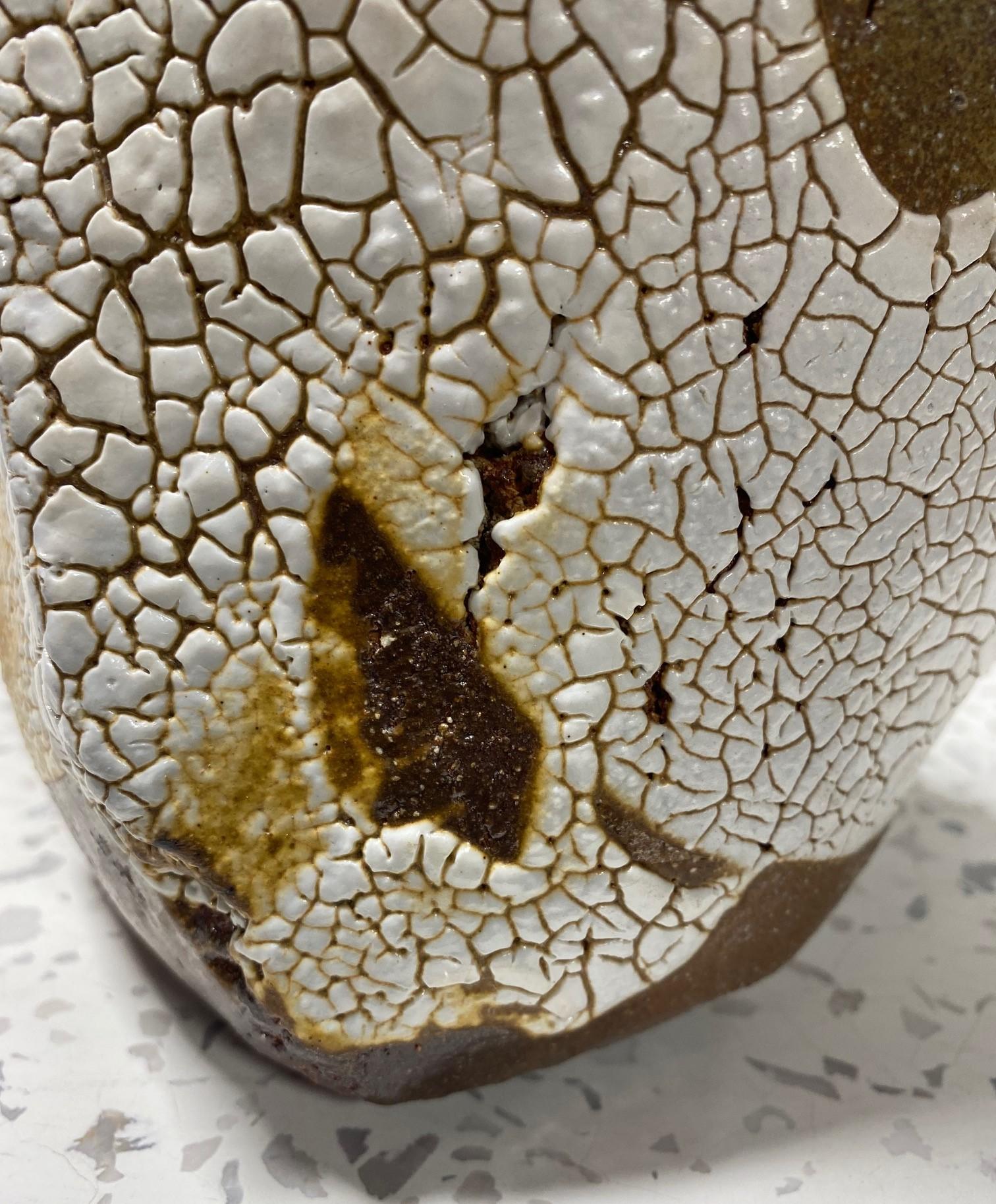 Peter Callas Signed Wood Fired Studio Pottery Mentori Vase Sculpture Vessel 5