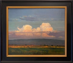 Clouds on the Mesa (big sky, pastels, cumulus clouds, purple mountains)