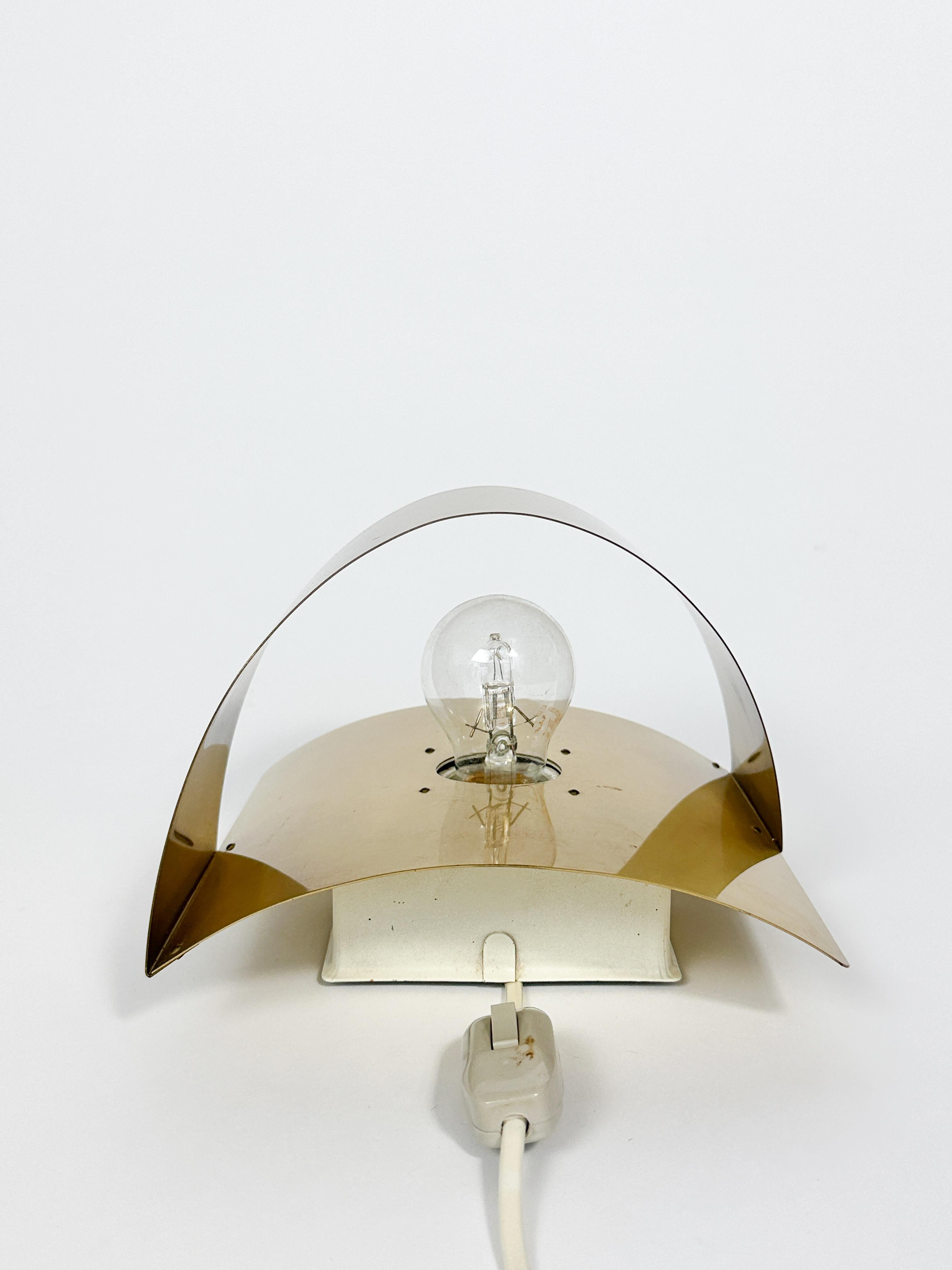 Peter Celsing Wall Lamp Brass Band Falkenberg Sweden 1970s Wall Light Sconce For Sale 3