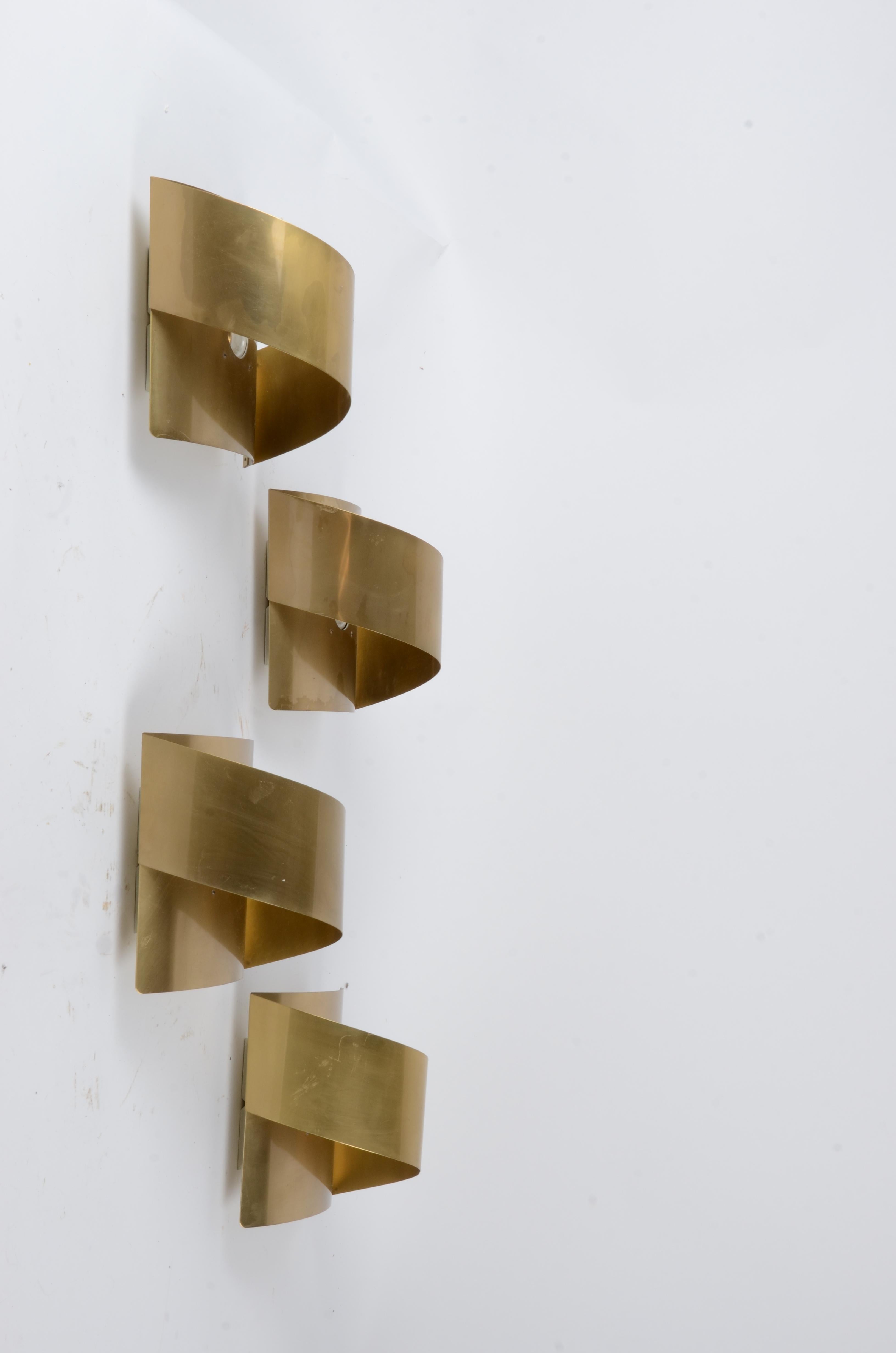 Wall scones in brass, model 