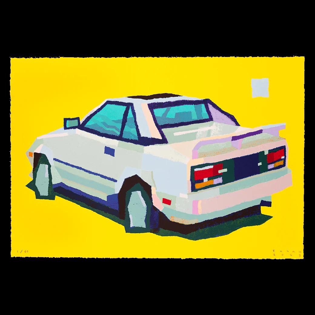 Peter Chan Still-Life Print - MR2 Classic Car JDM Initial D Signed and Numbered Print on Coventry Rag
