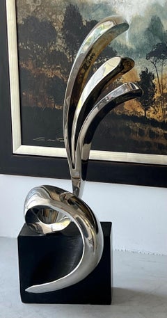 Peter Chinni Stainless Steel Abstract Sculpture 1969