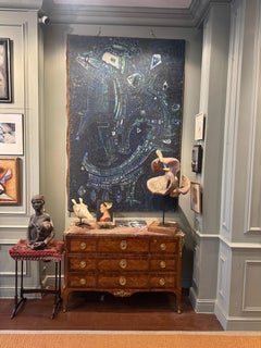 British Peter Clough Abstract Composition Signed From Pierre Rouve s Colletion