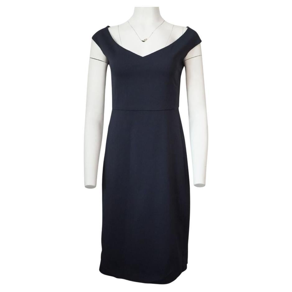 Peter Cohen Navy Midi Dress, Size Medium For Sale