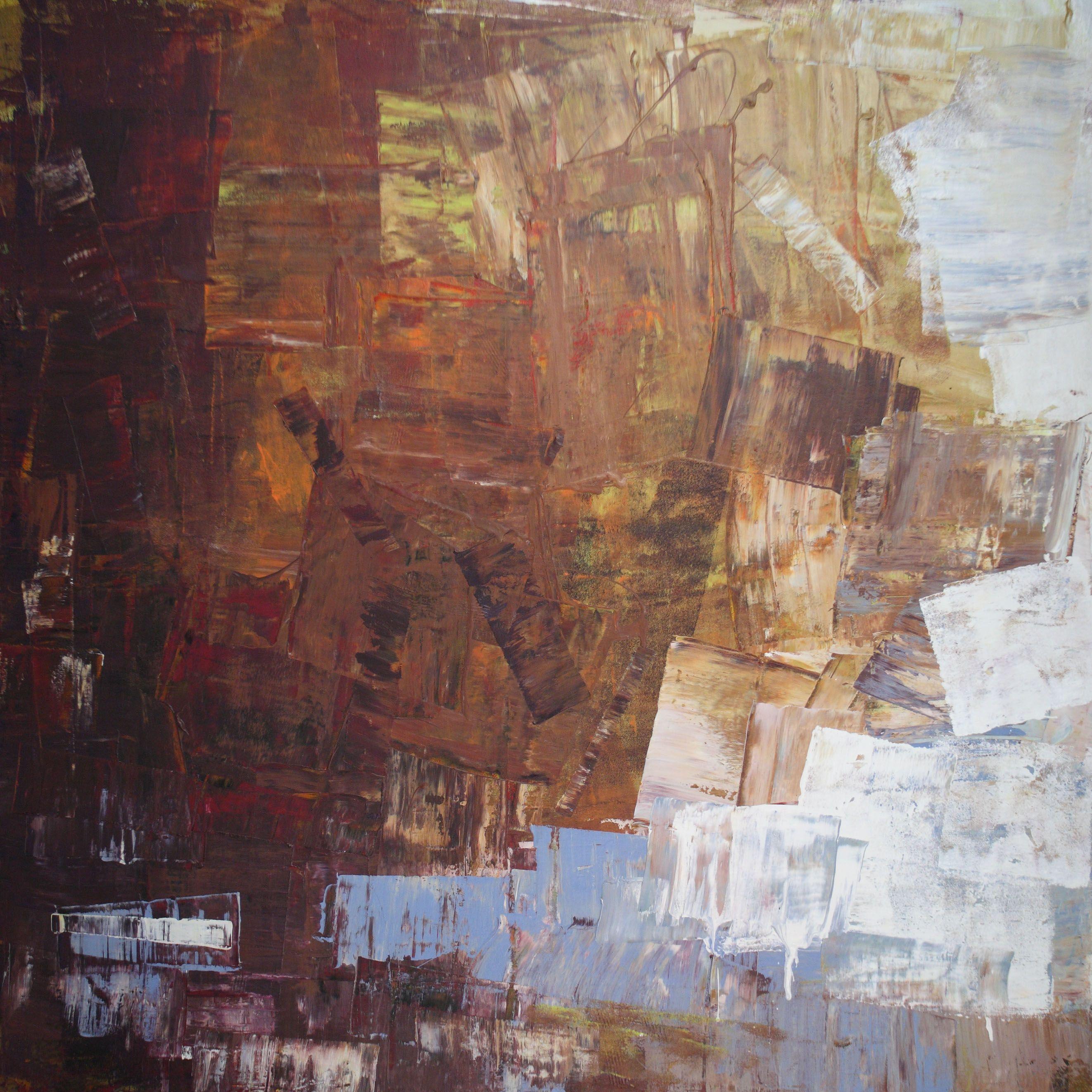 Peter Colbert Abstract Painting – Tree Side, Gemälde, Acryl auf Leinwand