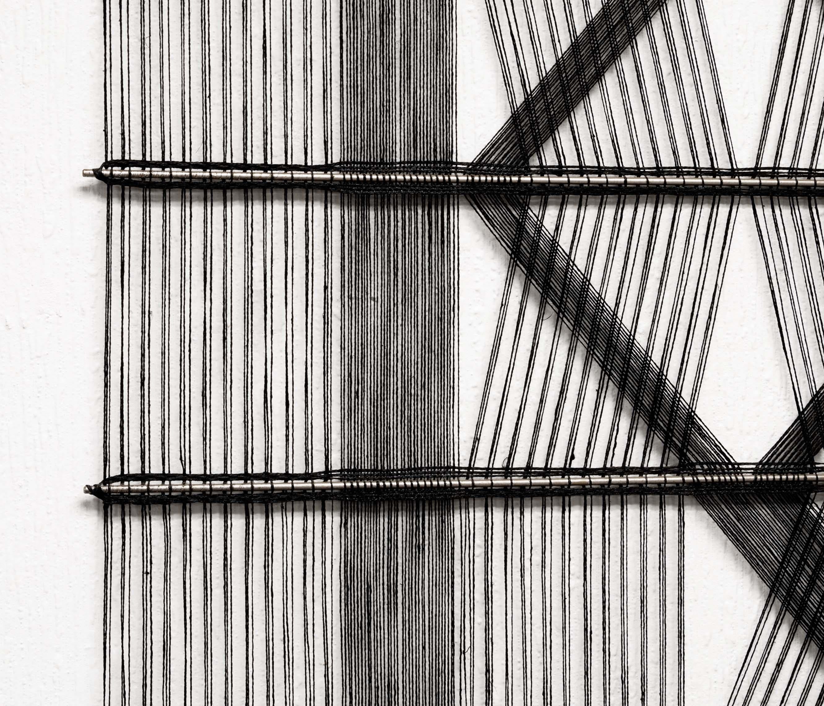 Peter Collingwood M. 164 No. 1 Leinen Makro-Gaze Modernist Fiber Art Wall Hang (Englisch) im Angebot