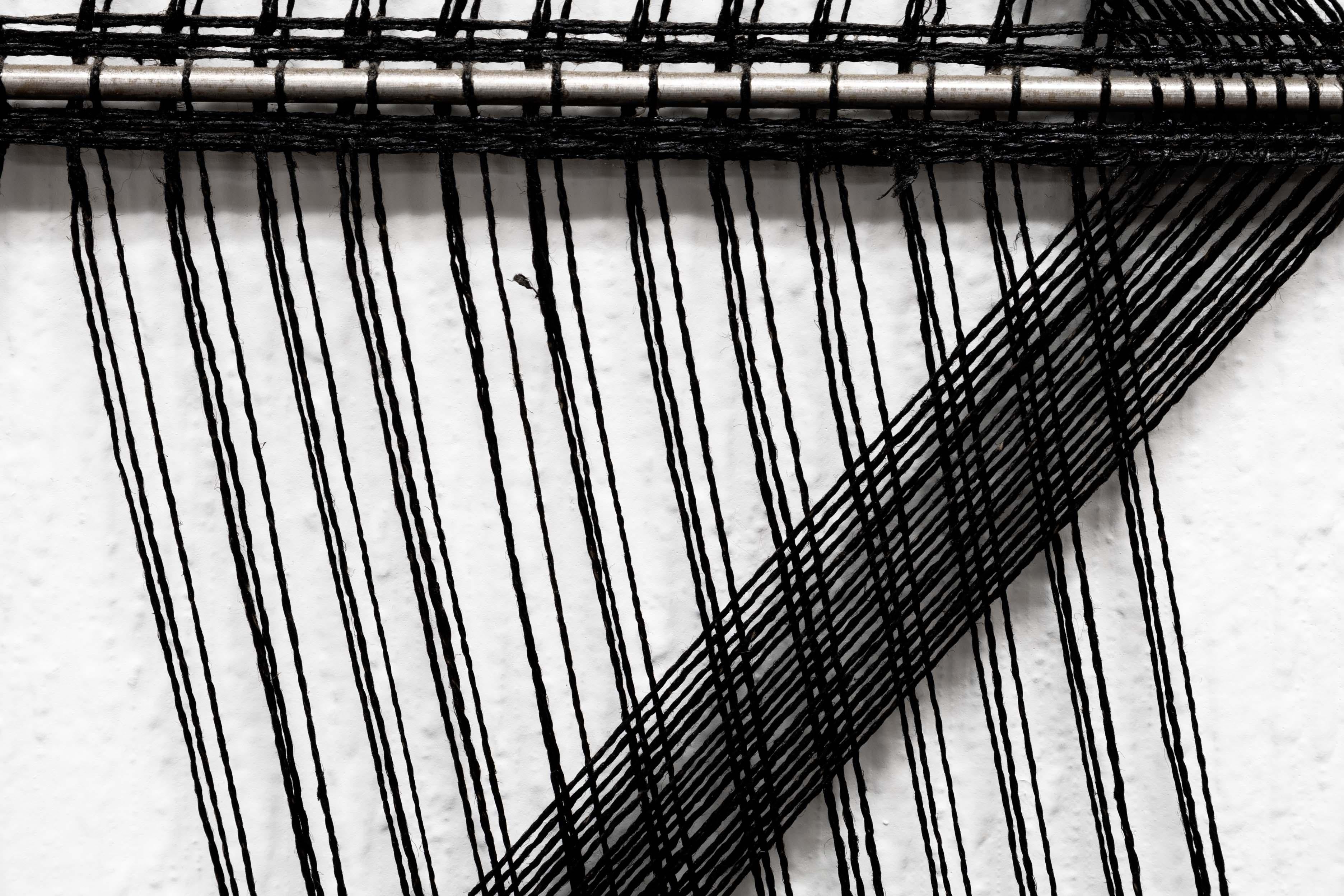 Peter Collingwood M. 164 No. 1 Leinen Makro-Gaze Modernist Fiber Art Wall Hang im Zustand „Gut“ im Angebot in Keego Harbor, MI