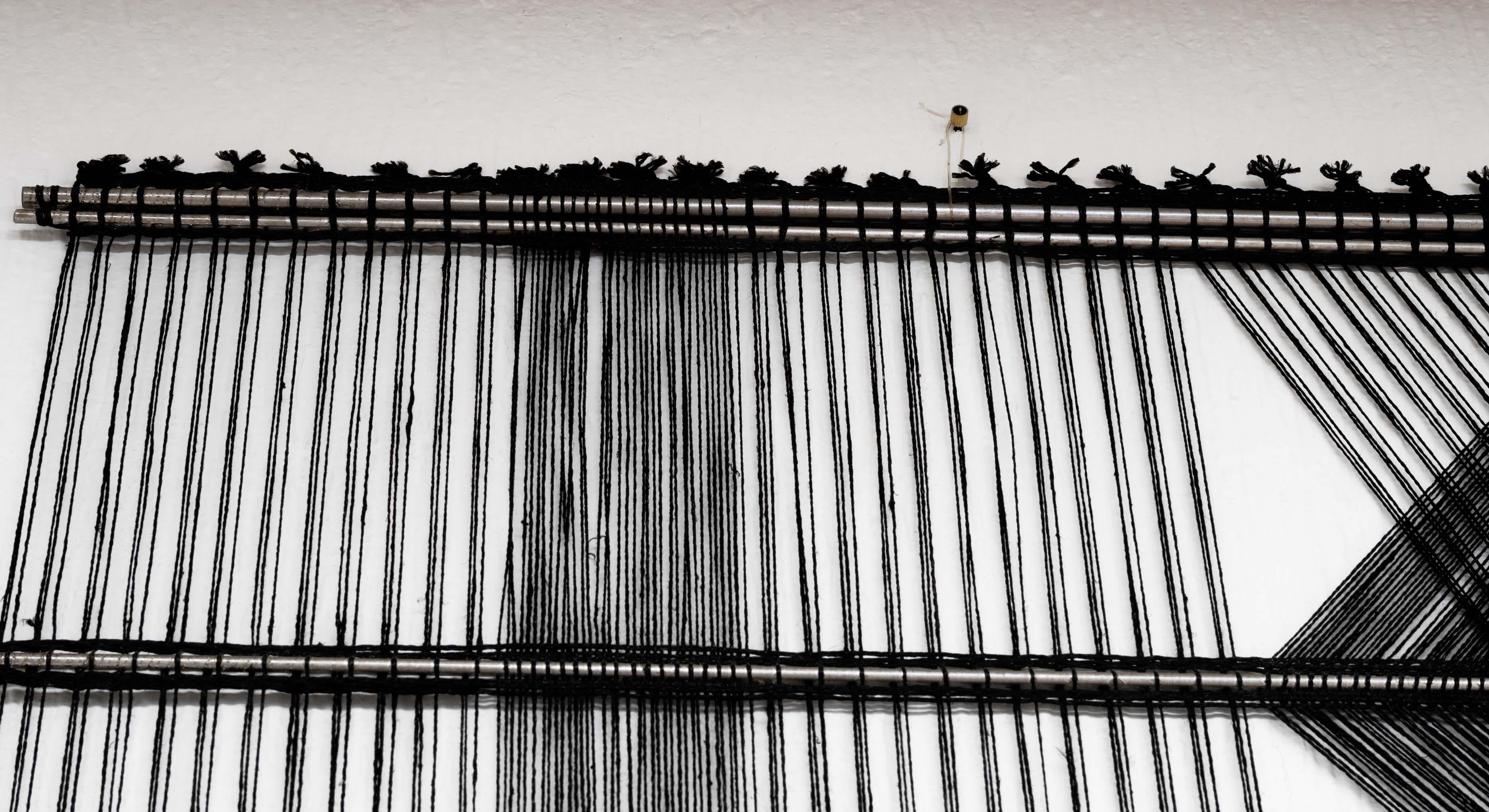 Peter Collingwood M. 164 No. 1 Leinen Makro-Gaze Modernist Fiber Art Wall Hang (Ende des 20. Jahrhunderts) im Angebot