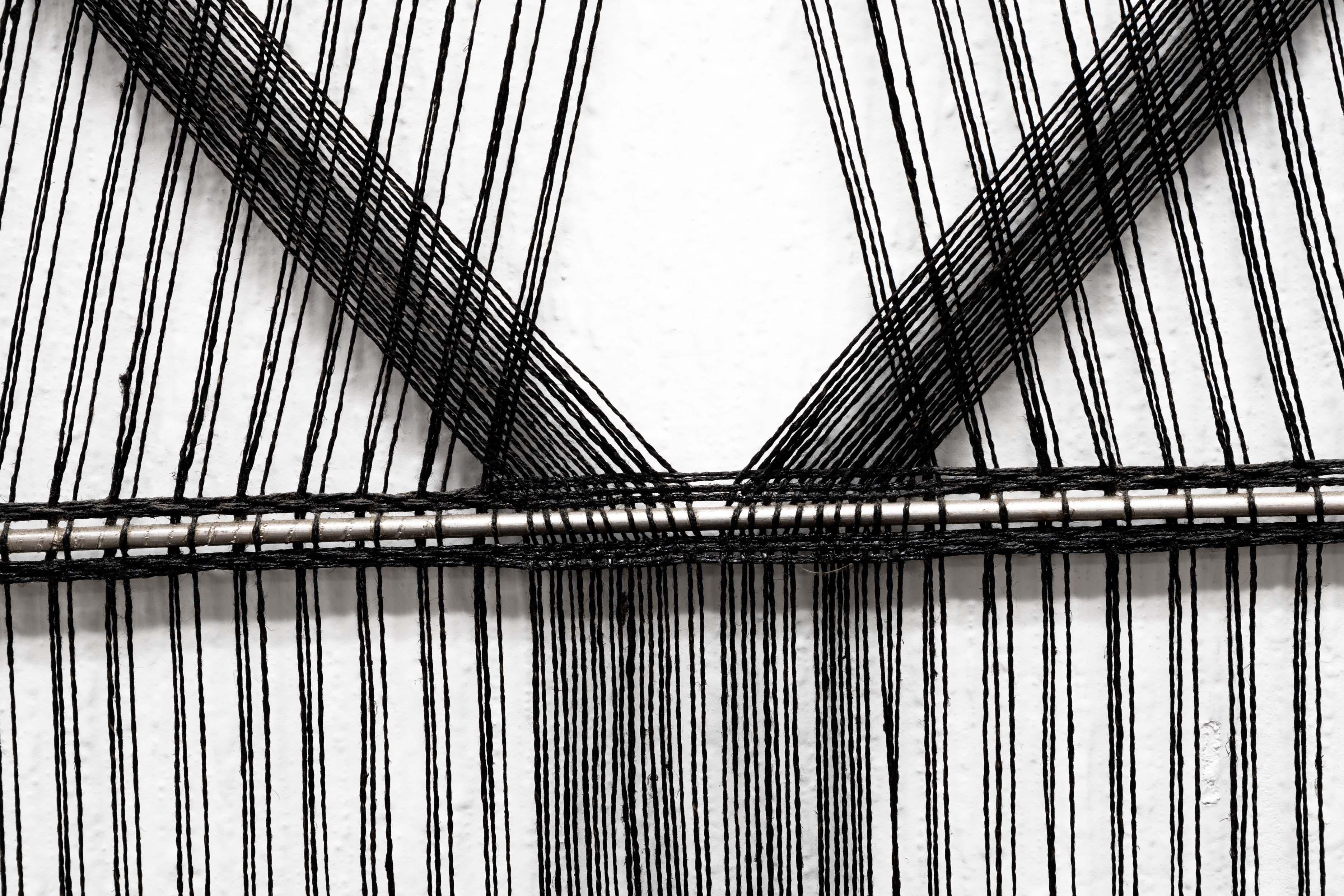 Peter Collingwood M. 164 No. 1 Leinen Makro-Gaze Modernist Fiber Art Wall Hang im Angebot 1