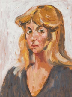 Vintage Peter Collins ARCA - c.1970s Oil, Portrait of a Young Woman