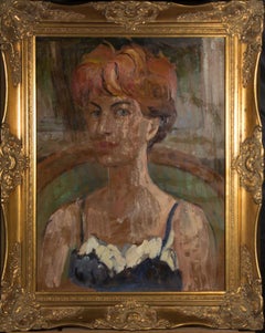 Peter Collins ARCA - Framed Mid 20th Century Oil, Portrait of a Woman