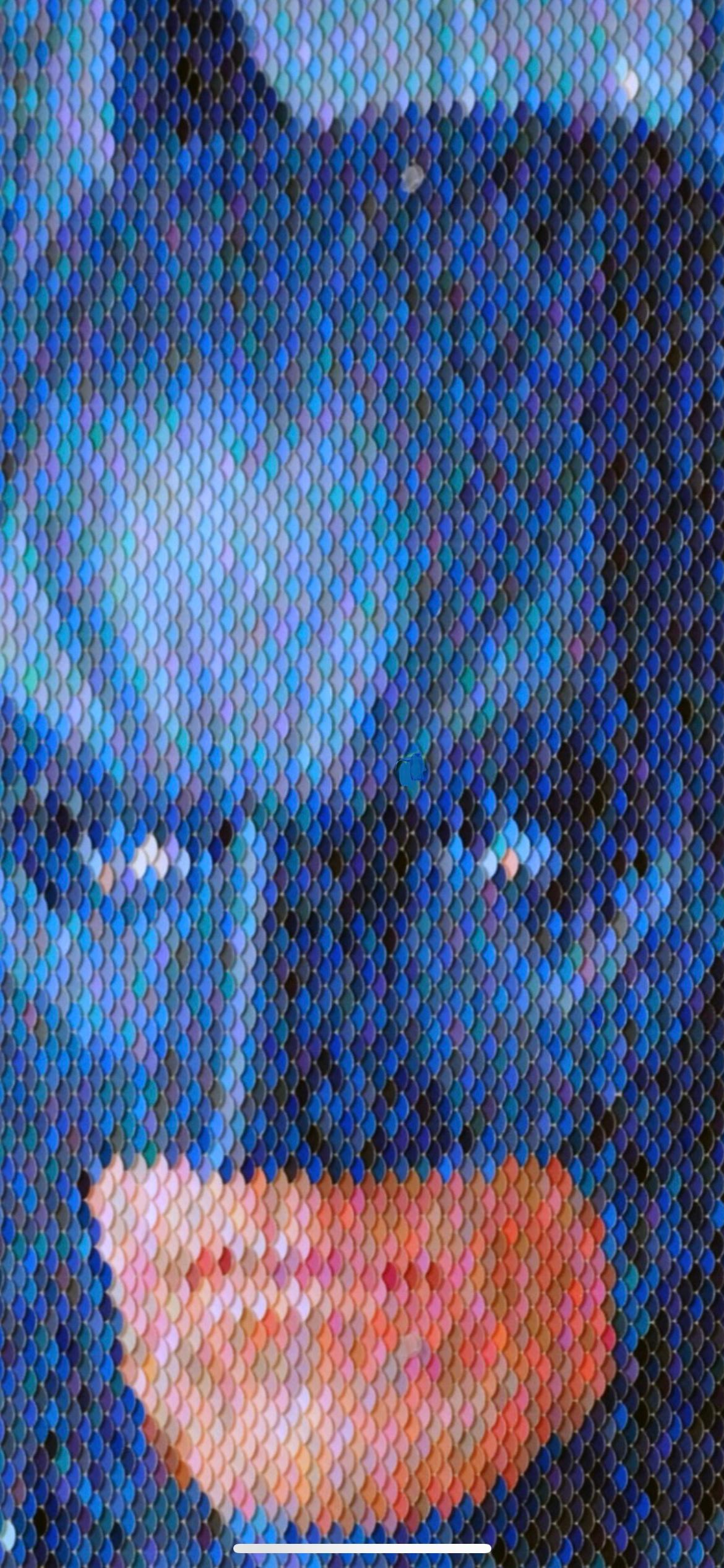 Pop-Art, blaue Batman-Farbe-Schnörkel, geschnitten in Museumsrahmen, nicht blendfreies Plexiglas 2
