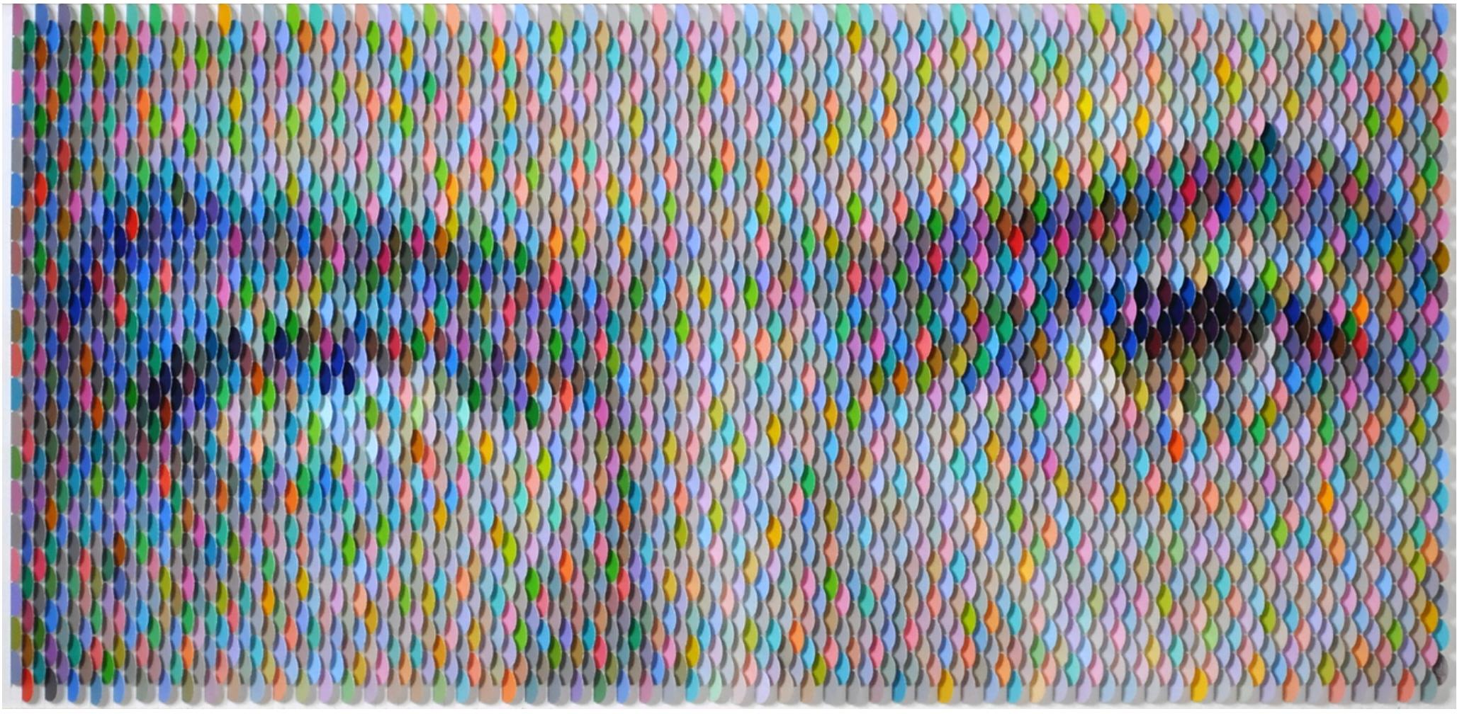 Muestras de pintura Bowie Arte Pop Contemporáneo nonglare plexi figurativo interior - Mixed Media Art Arte pop de Peter Combe
