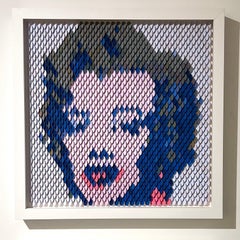 popart contemporary paint swatches museum quality Marilyn figurative Warhol