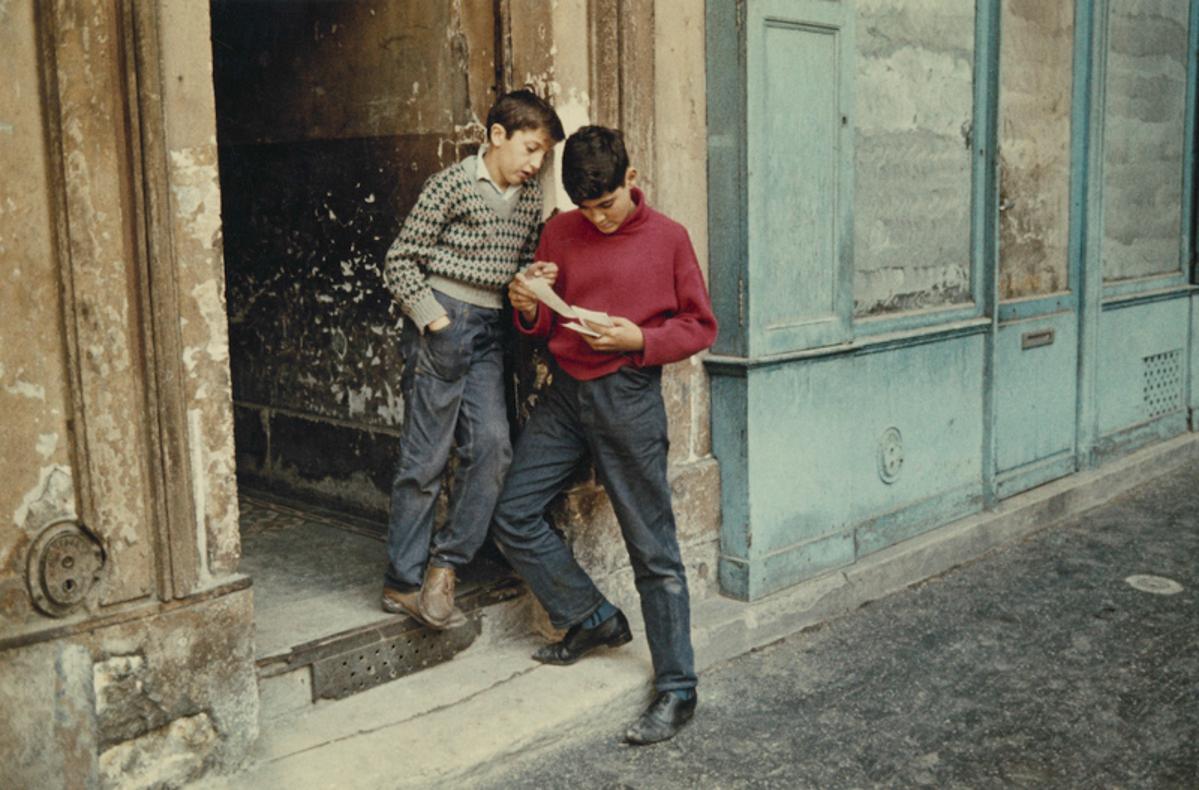 Boys In Paris from the Paris In Colour Series 1956-61 
By Peter Cornelius

30 x 40 inches/ 76 x 101 cm paper size
Printed 2022
Archival pigment print 

Framing and size options available - Please enquire




About:

Peter Cornelius (1913–1970) was a