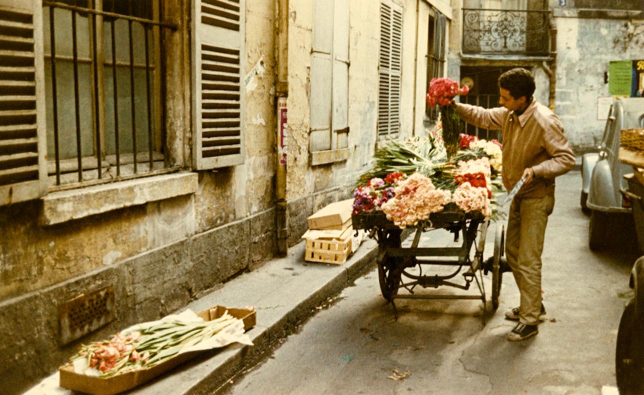 Parisian Flower Seller from Paris In Color 1956-61 by Peter Cornelius Giant