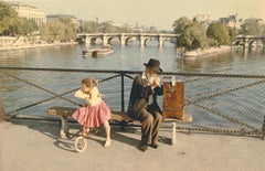 Scena della Senna dalla serie Parigi a colori 1956-61 di Peters Cornelius