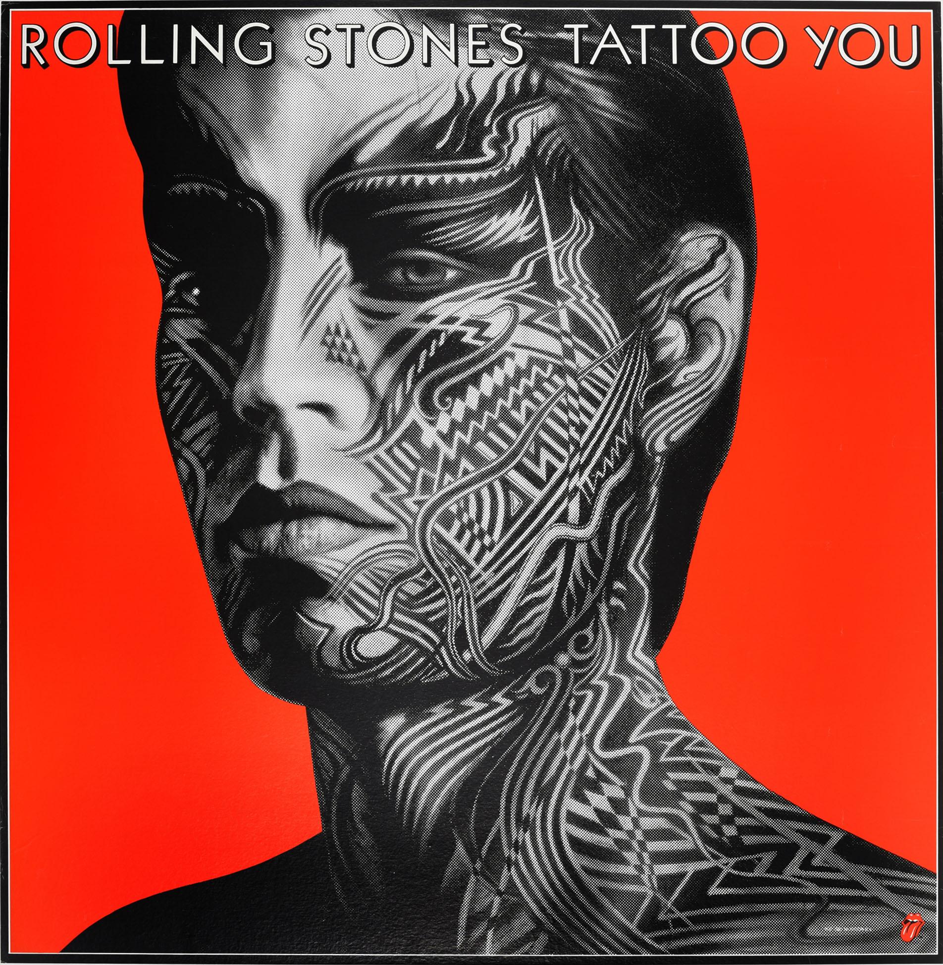 Peter Corriston Print - Original Vintage Mick Jagger Poster The Rolling Stones Tattoo You Album Design
