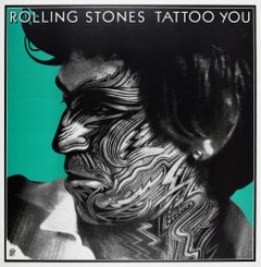 Original Vintage Poster The Rolling Stones Tattoo You Ft. Keith Richards Design