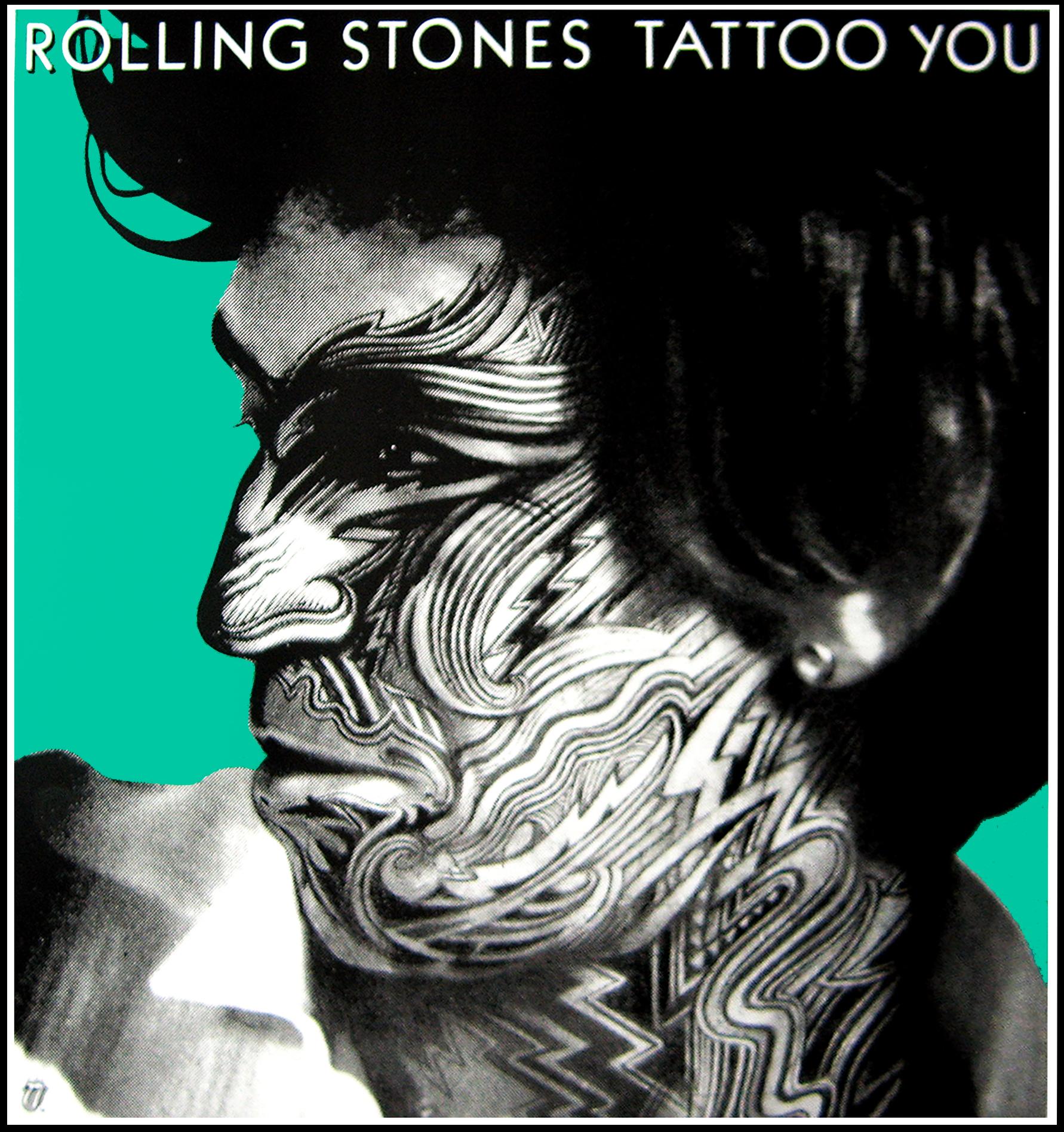 Peter Corriston Portrait Print - "Rolling Stones - Tattoo You (Keith Richards)" Original Vintage Music Poster