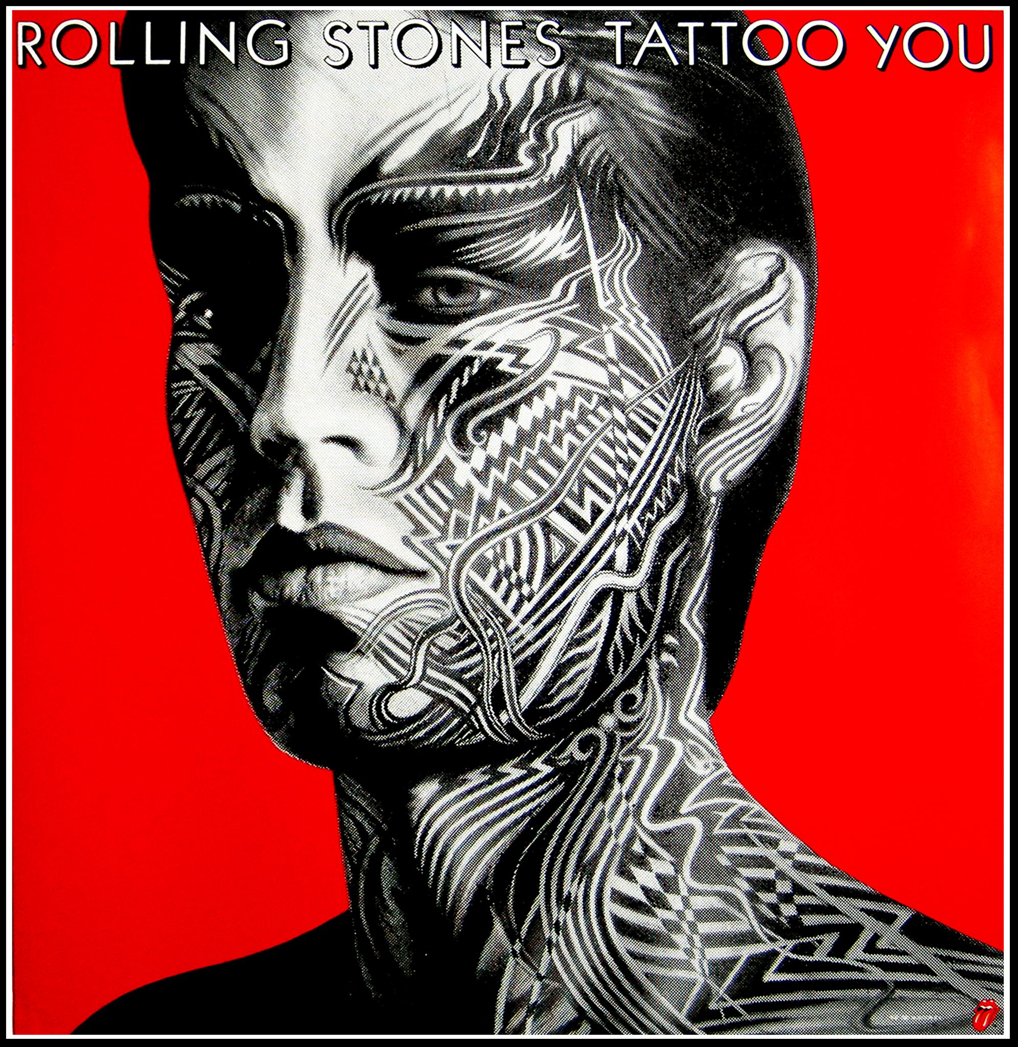 "Rolling Stones - Tattoo You (Mick Jagger)" Original Vintage Music Poster - Print by Peter Corriston