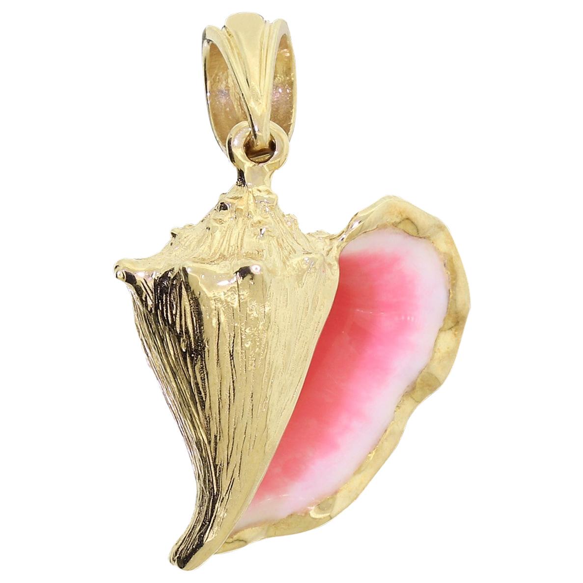 Conch Shell Necklace - 6 For Sale on 1stDibs | gold conch shell 