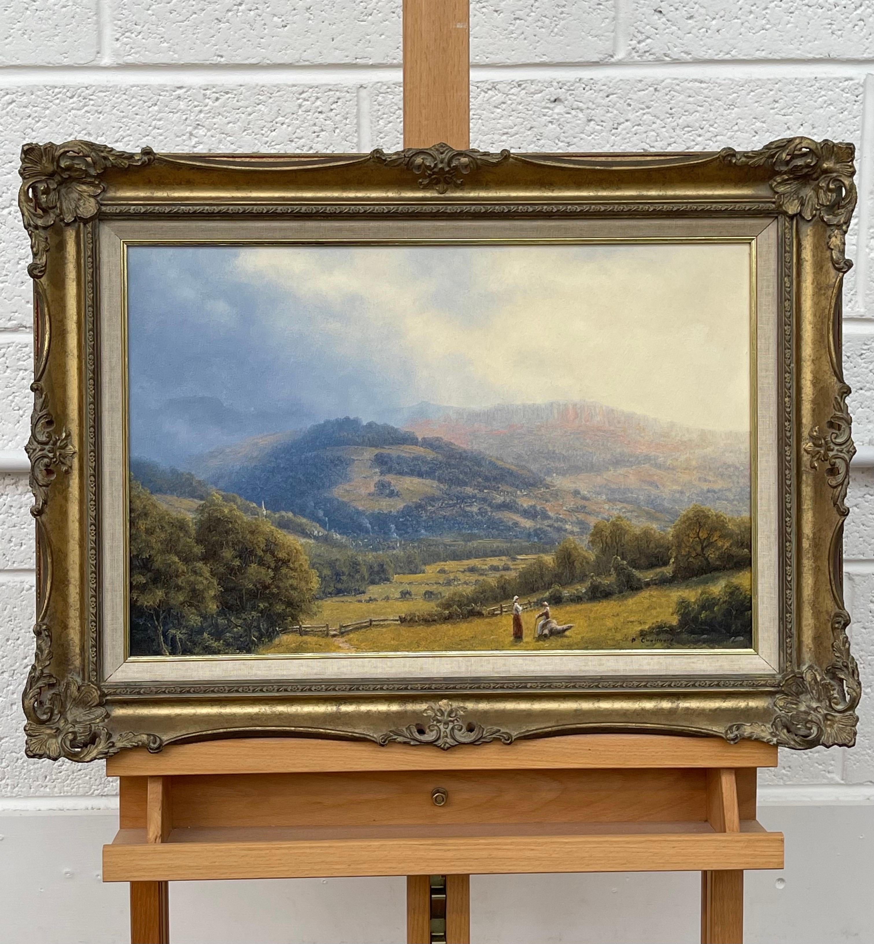 Traditionelle englische Landschaftsssszene eines britischen Künstlers aus dem 20. Jahrhundert (Realismus), Painting, von Peter Coulthard