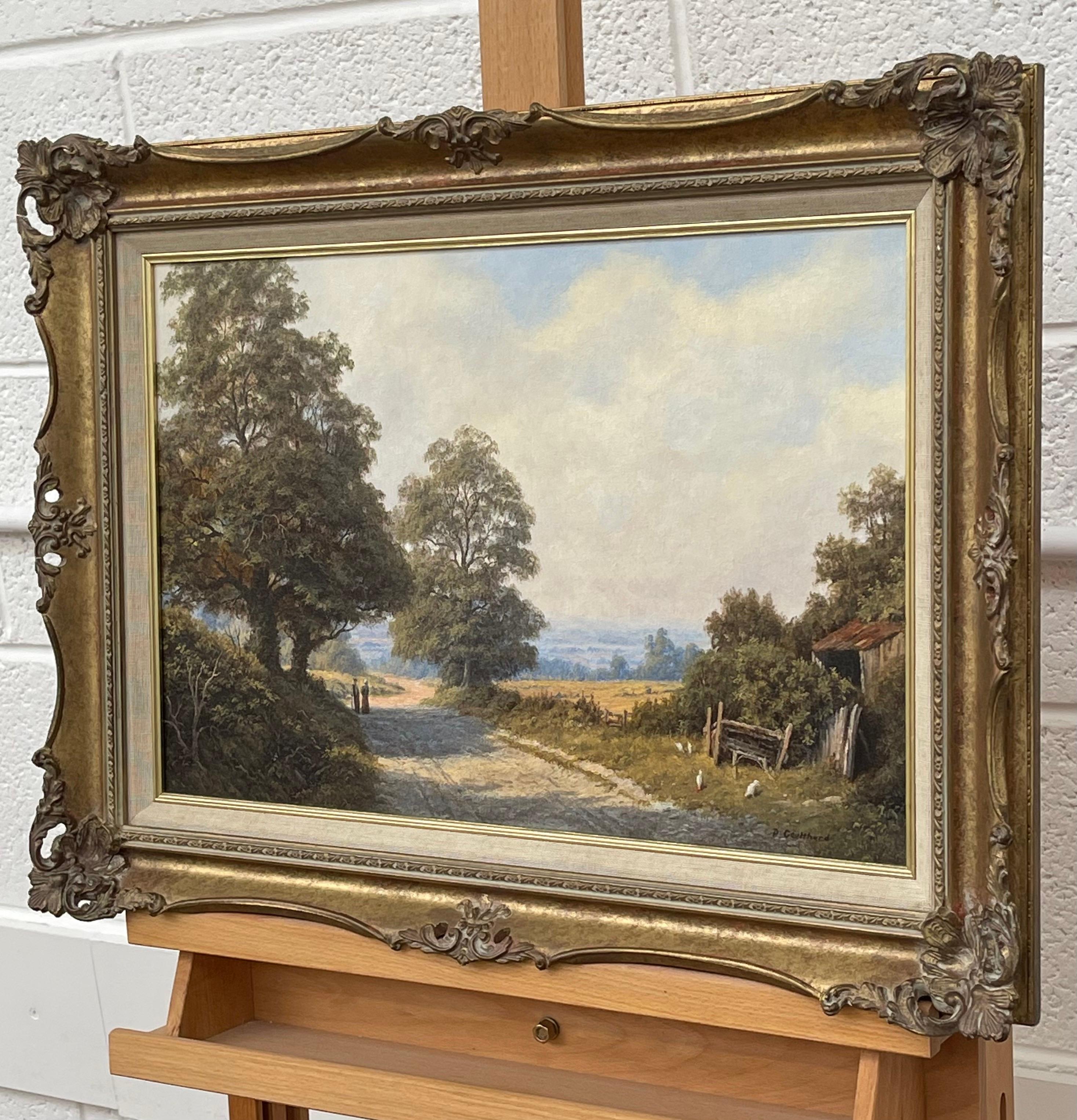 Paesaggio tradizionale inglese Scena di campagna di un artista Modern British del XX secolo 

L'arte misura 18 x 12 pollici
La cornice misura 24 x 18 pollici 

Peter Coulthard è cresciuto nella campagna della Pennina e la sua vita lavorativa