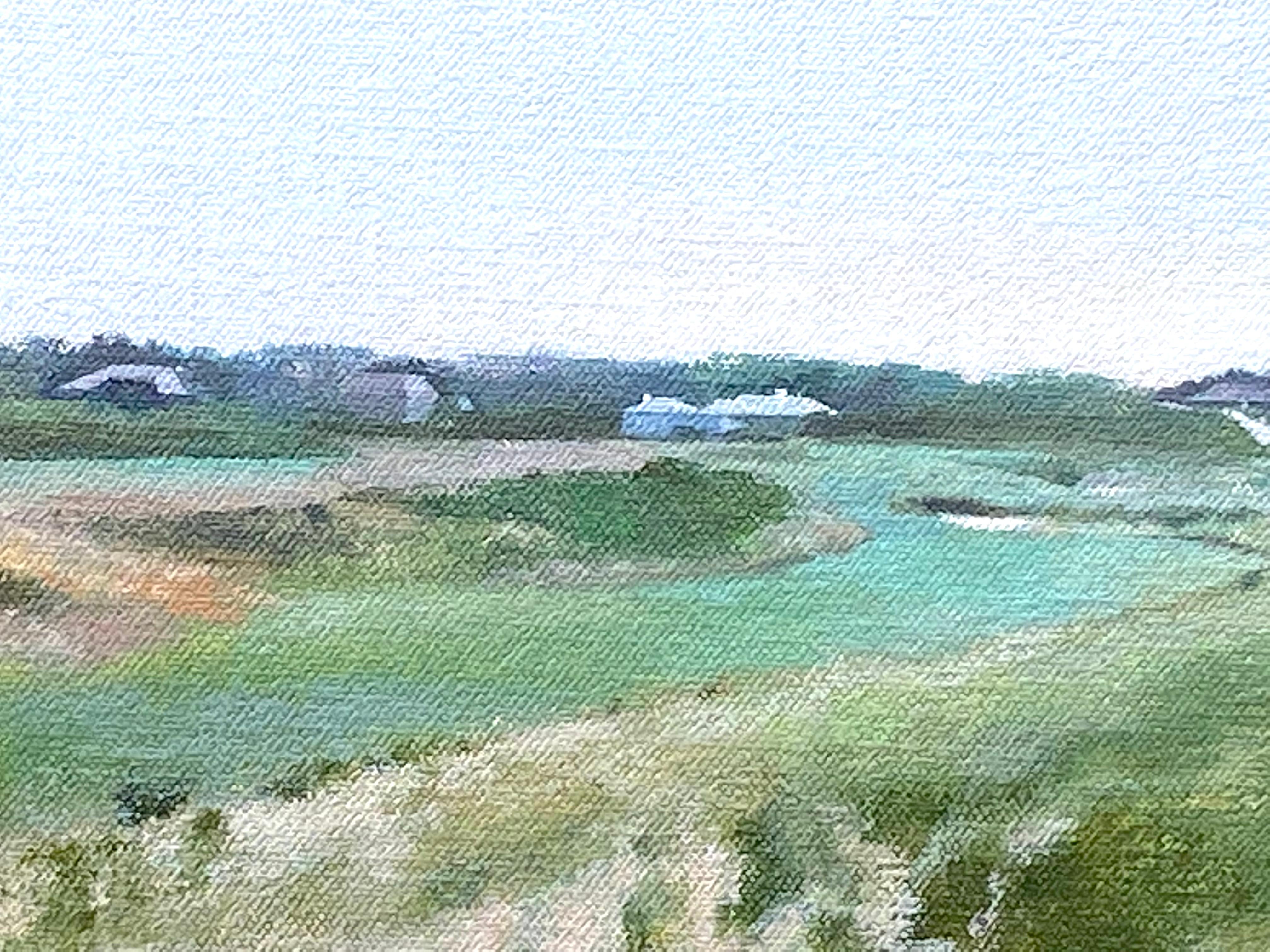 “Maidstone Club, East Hampton” - Gray Landscape Painting by Peter D. Schnore