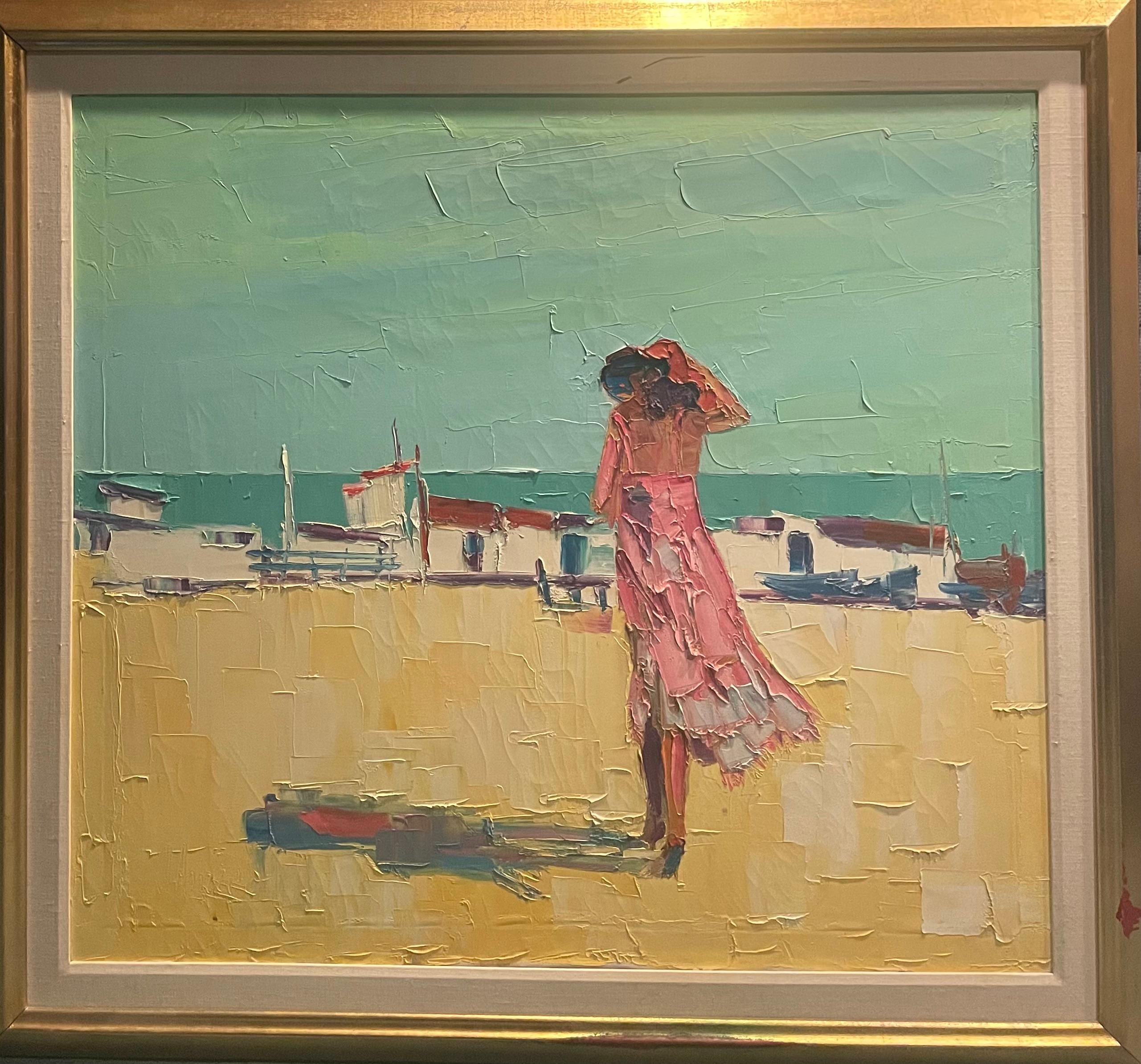 "Lady Beachside" - Painting by Peter D’amico