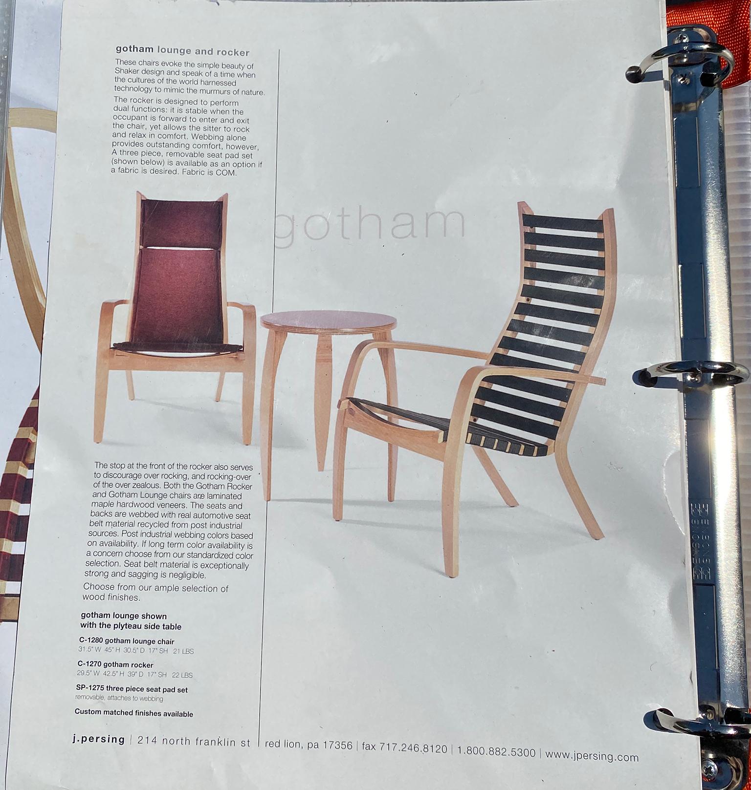 Nylon Peter Danko Design Gotham Lounge Chair Modern