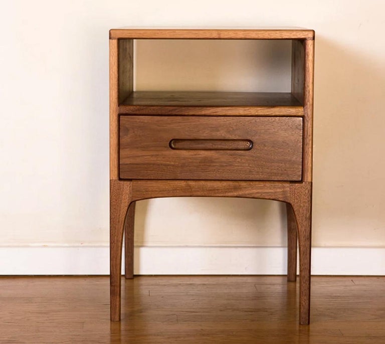 Peter Deeble Classic Modern Nightstand Set MidCentury Modern Solid