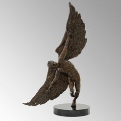 Figurative Skulptur „Icarus Ascending“
