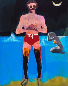 Bather for Secession -- Impression numérique pigmentaire:: figure humaine par Peter Doig