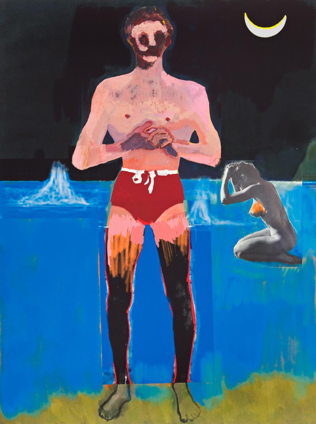 Peter Doig Print - Bather for Secession