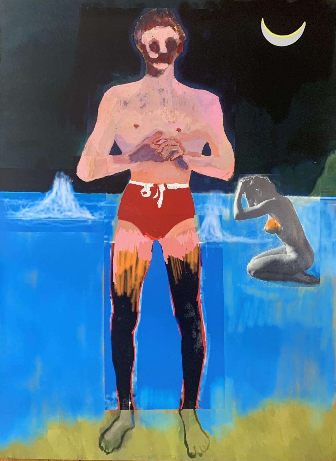 Bather for Secession - Print by Peter Doig