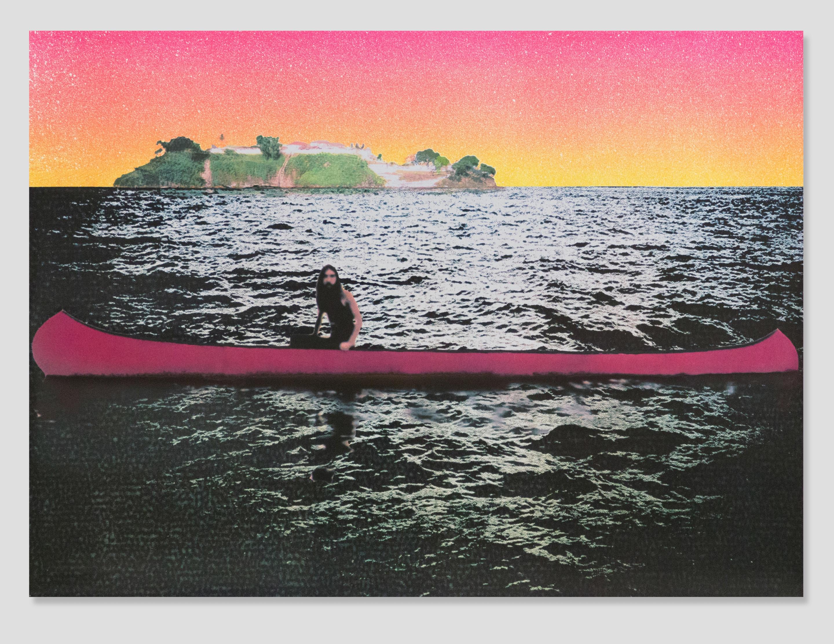 Peter Doig Landscape Print - Canoe Island