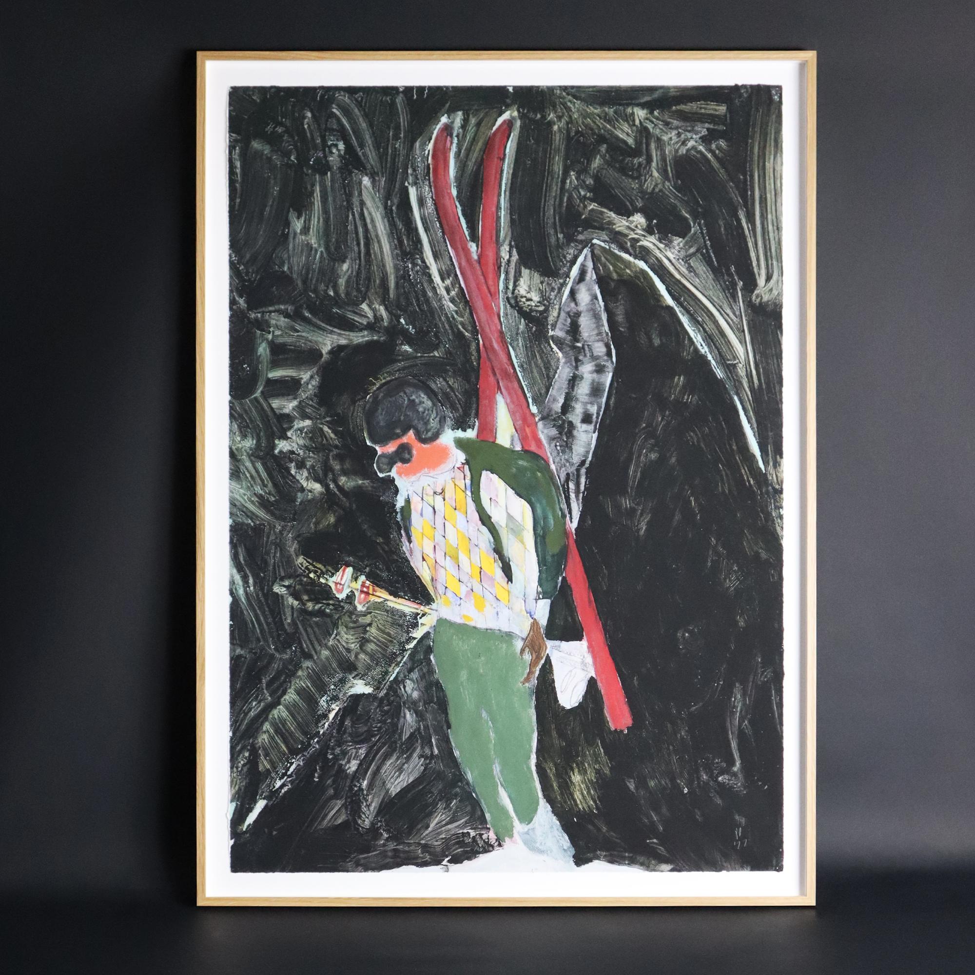 D1-5 Alpinist Night, 2022, Doig, Contemporary, 21st Century, Magic Realism - Print by Peter Doig