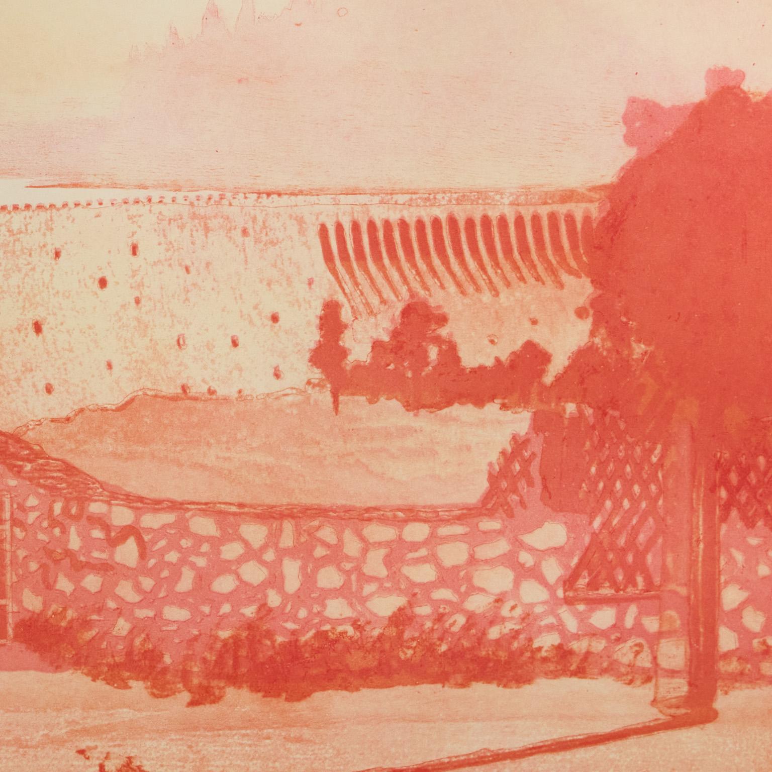 Muldenberg - Beige Landscape Print par Peter Doig