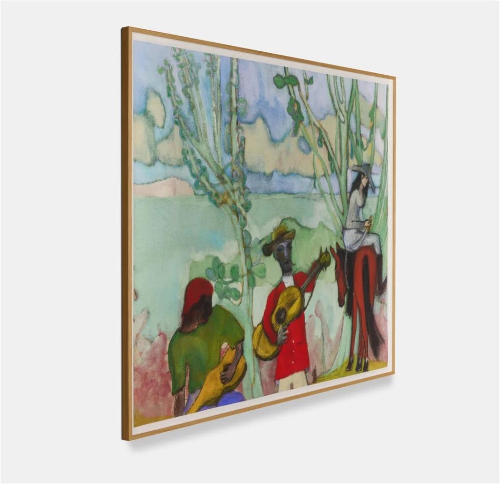 Music (2 Trees) - Print by Peter Doig