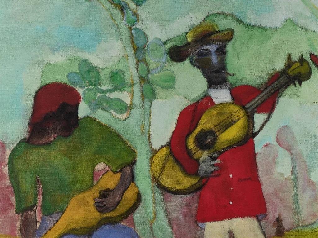Music (2 Trees) - Contemporary Print by Peter Doig