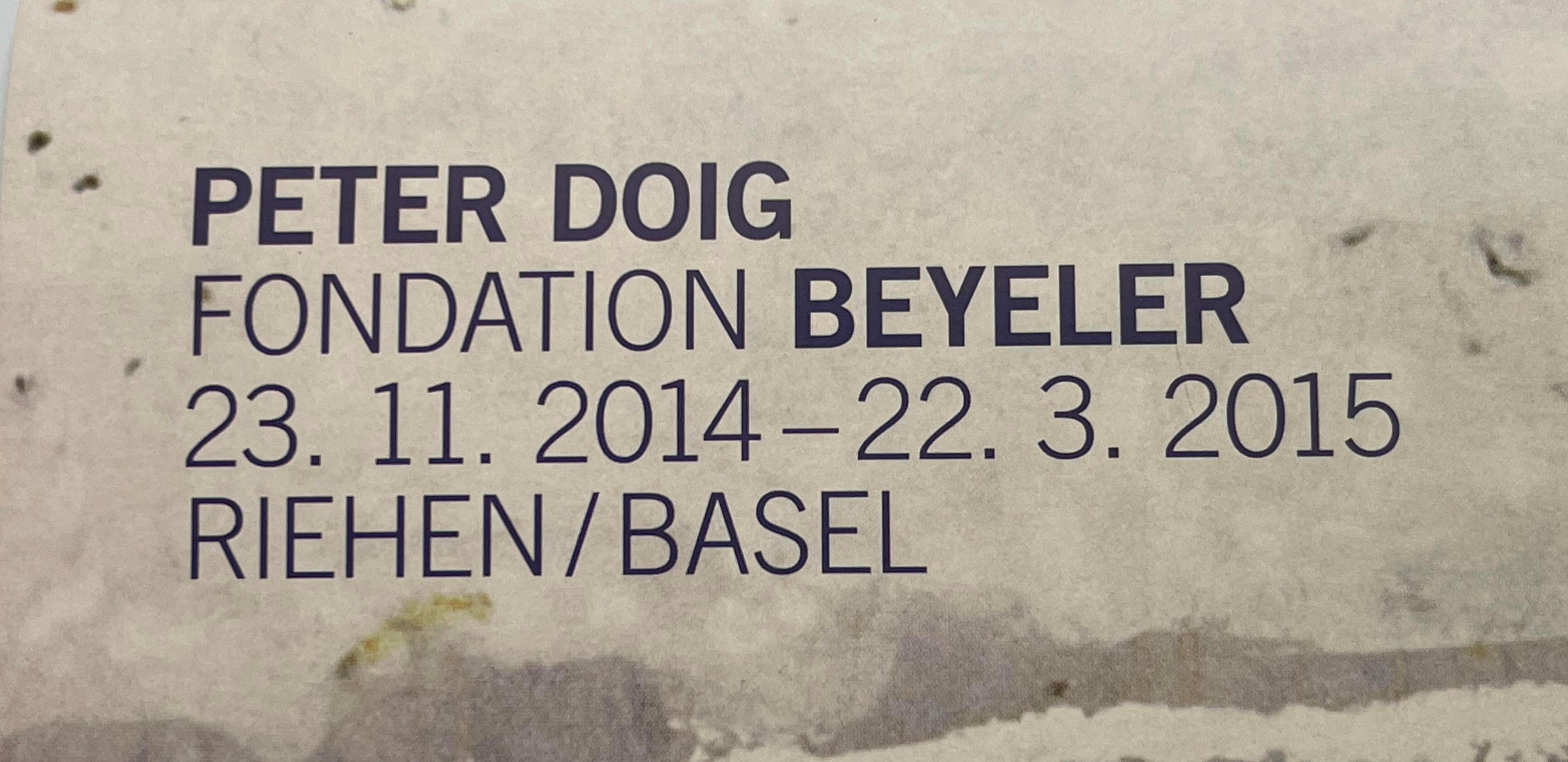 Pare-Plakat für die Ausstellung von Peter Doig in der Stiftung Beyeler im Angebot 1