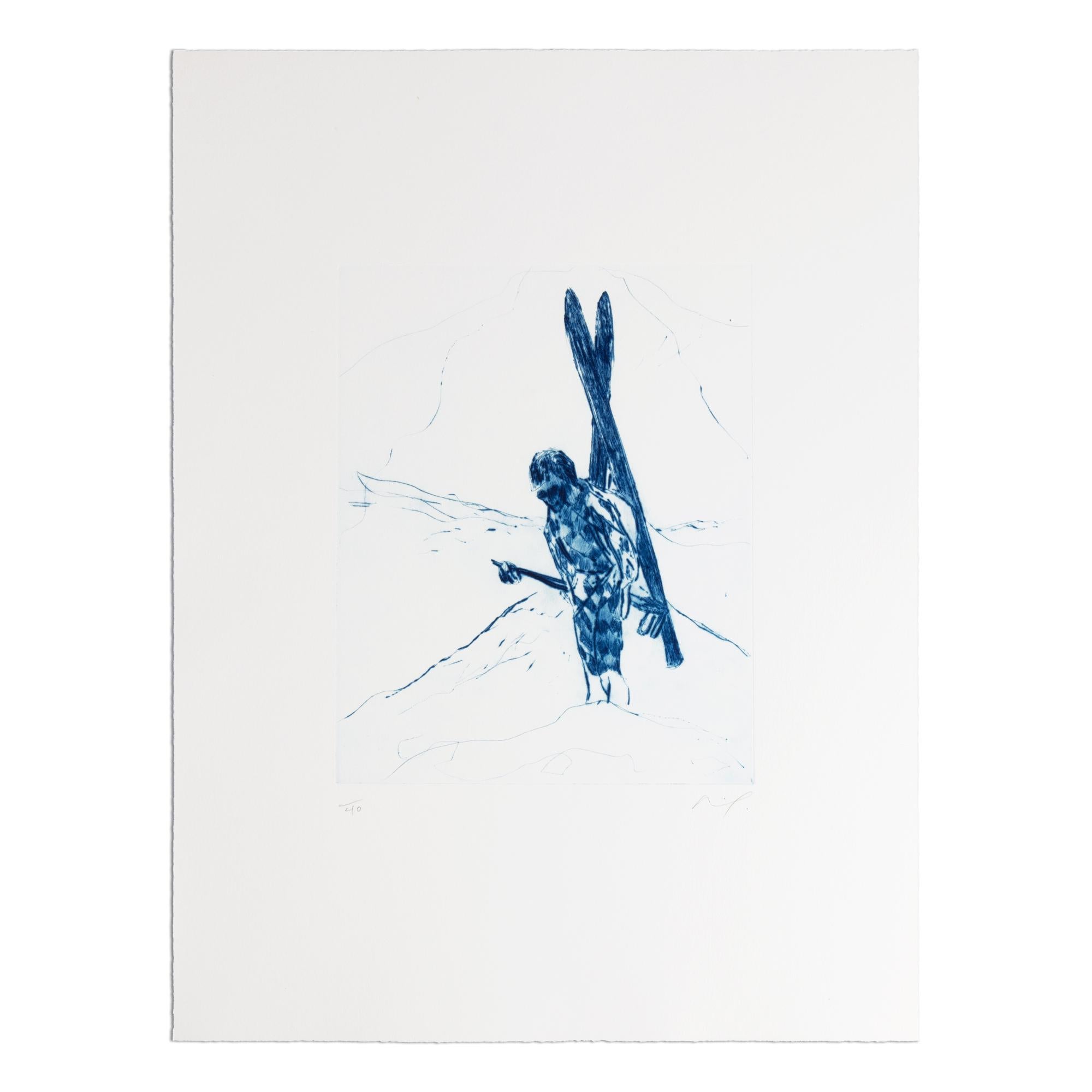 Peter Doig (born 1959 in Edinburgh)
Alpiniste, 2007
Medium: Etching on wove paper
Dimensions: 54 x 40 cm
Edition of 40: Hand-signed and numbered
Condition: Excellent