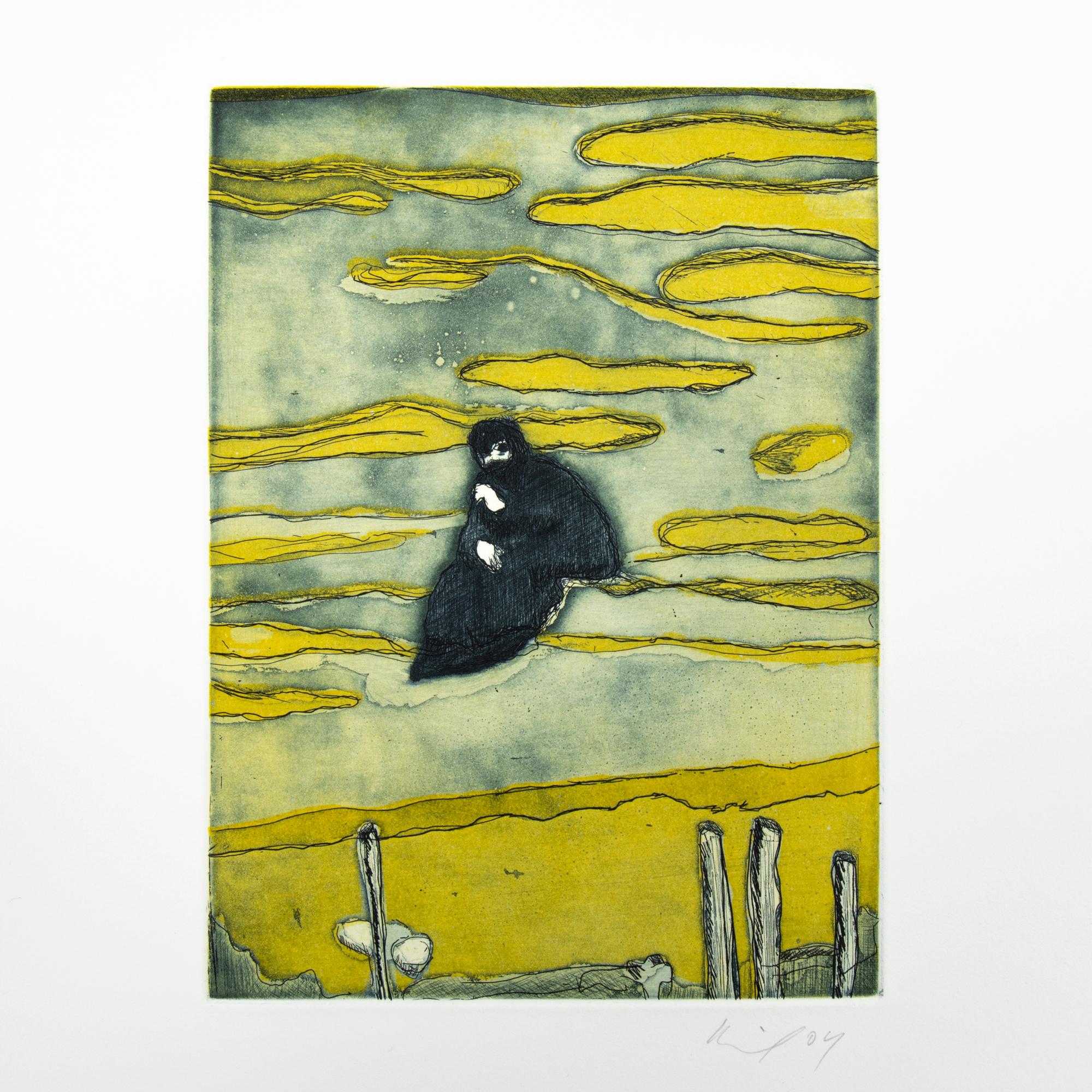Peter Doig - Boathouse (de Black Palms), Aguafuerte, Arte británico, Impresión firmada 1