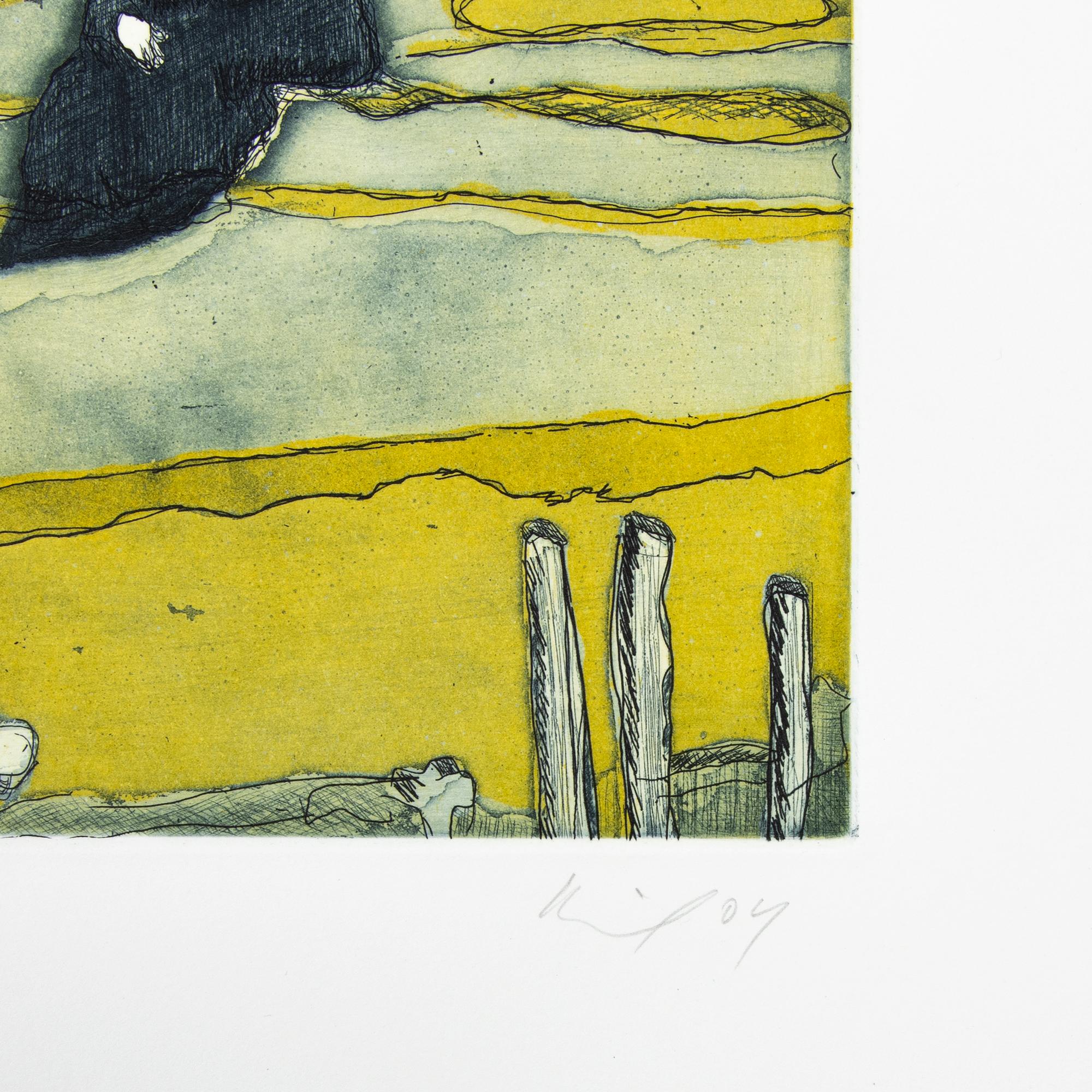 Peter Doig - Boathouse (from Black Palms), Etching, British Art, Signed Print For Sale 3