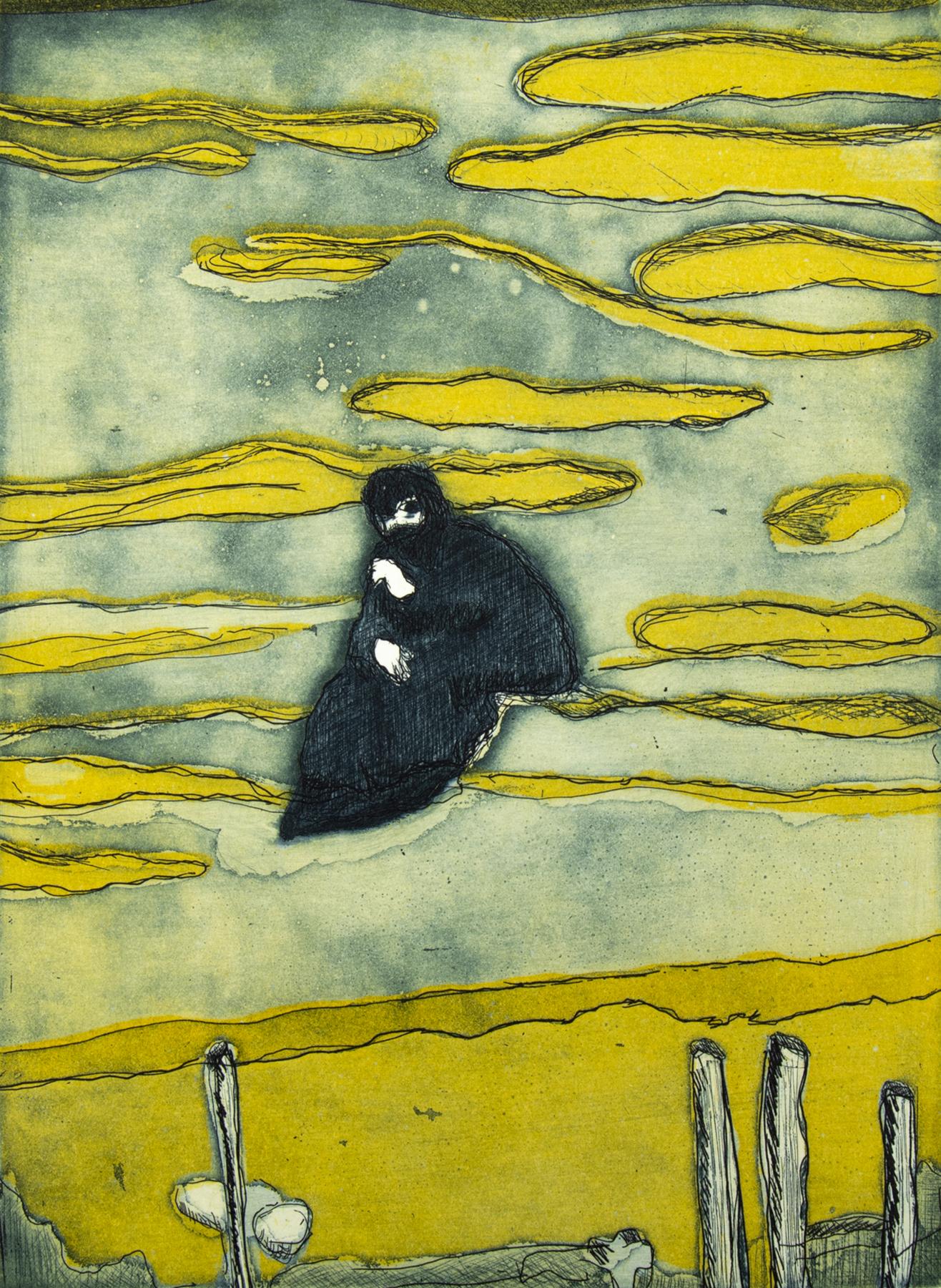Peter Doig - Boathouse (de Black Palms), Aguafuerte, Arte británico, Impresión firmada 5