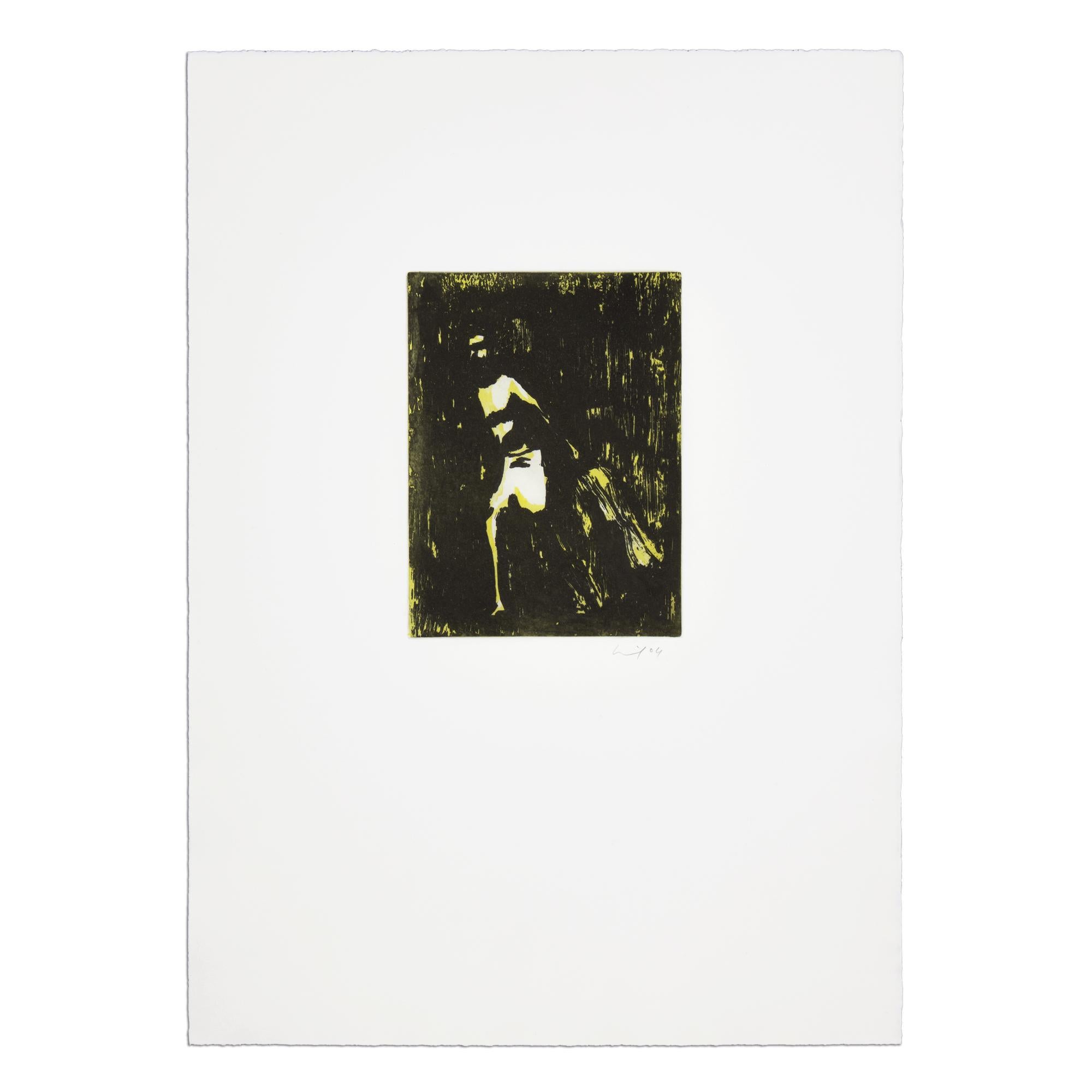 Peter Doig, Fisherman (from Black Palms) - 2004, Etching, Signed Print For Sale 1