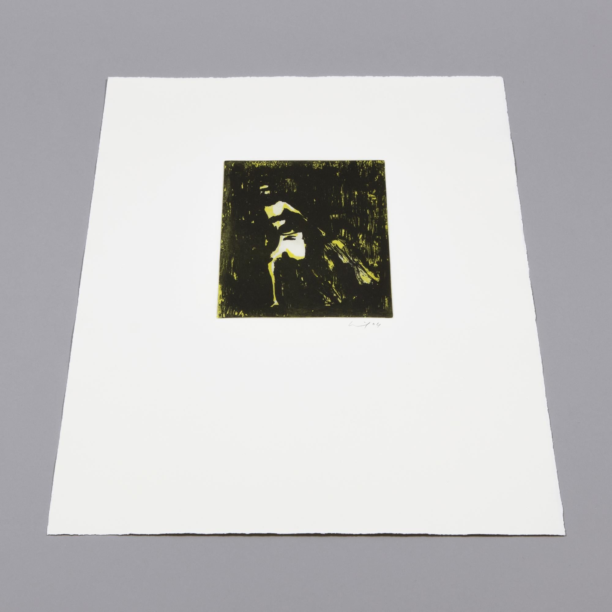 Peter Doig, Fisherman (from Black Palms) - 2004, Etching, Signed Print For Sale 3